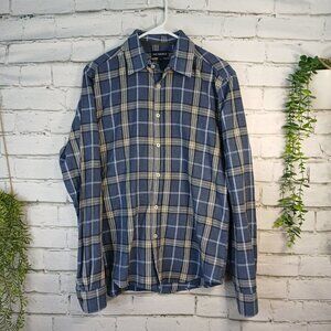 JACK MAVERICK MENS PLAID BUTTON DOWN SHIRT, SLIM FIT, SIZE MEDIUM